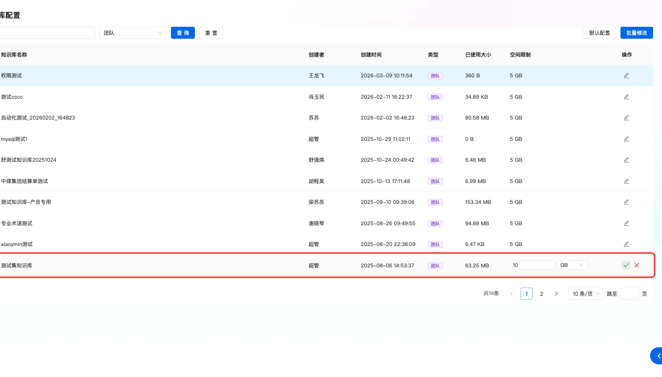 单条空间限制行内编辑